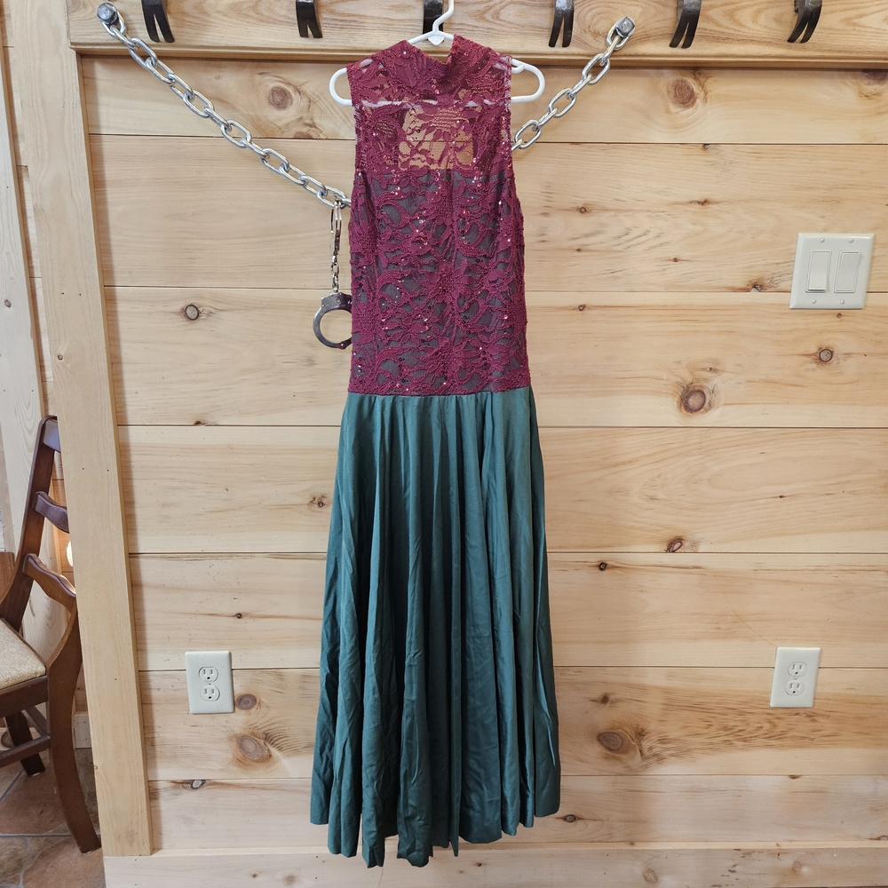 KeyHole Lace Homemade Dance Costume Dress